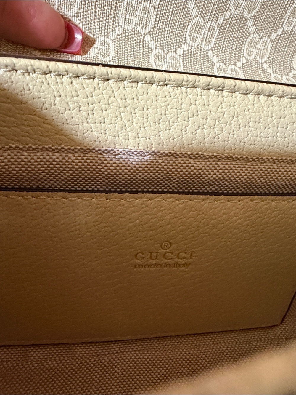 Gucci ophidia pochette in beige and oatmeal supreme - Picture 3 of 11